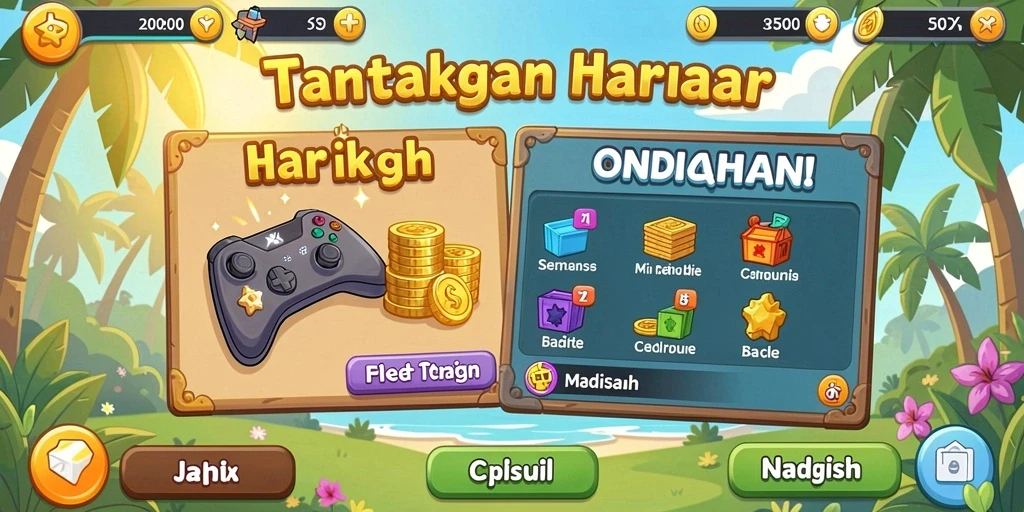 Berbagai pilihan permainan yang mengasyikkan.